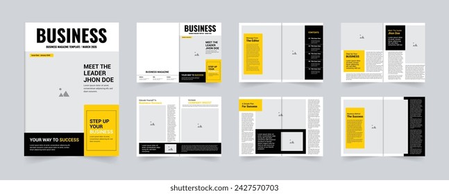 New Business Magazine Template design A4 size 