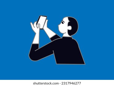 the new business man, Project. Brainstorming. Business vector illustration.