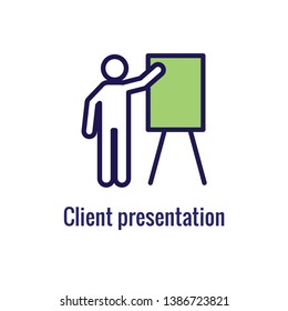 New Business Process Icon | Client Presentation phase