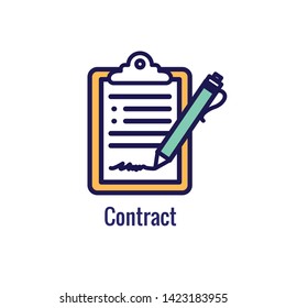 New Business Process Icon - Contract Signing phase