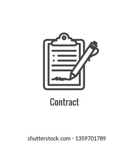 New Business Process Icon w Contract Signing phase