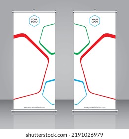 new Business Roll Up. Banner Template. cover presentation abstract geometric background. Vector illustration modern publication display and banner, layout in rectangle