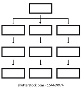 New business structure on a white background. Vector illustration