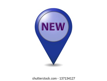 New button - vector