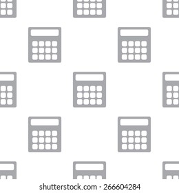 New Calculator white and black seamless pattern for web design. Vector symbol