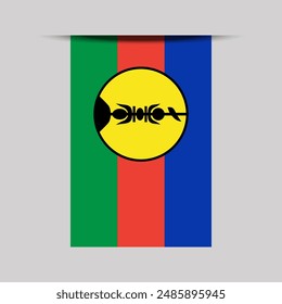 New Caledonia Banner Flag Vector Illustration