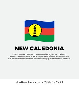 New Caledonia Flag Background Design Template. New Caledonia Independence Day Banner Social Media Post. Background