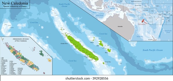 New Caledonia map