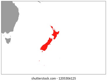 New Caledonia map on gray base