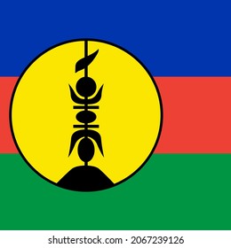 New Caledonia Square Country Flag Icon