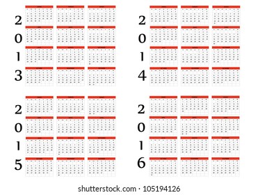 New Calendar of 2013-2014-2015-2016