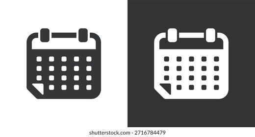 Ícone Novo Calendário. Ícone de série de glifos sólidos