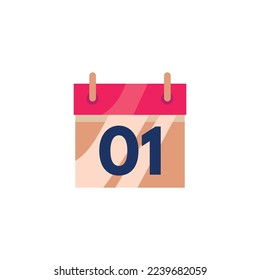 nuevo icono de tipo de vector de calendario