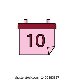 nuevo tipo de Vector de calendario