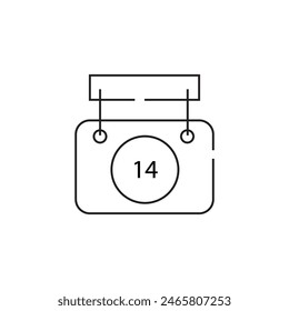 new calendar vector type icon