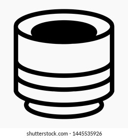 New camera lens vector. Commercial line vector icon for websites and mobile minimalistic flat design.