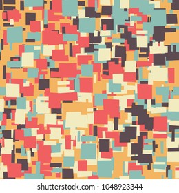New camouflage. A seamless texture consisting of chaos of quadrangles. Masking coloring.