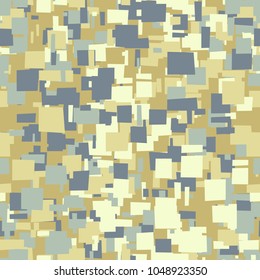 New camouflage. A seamless texture consisting of chaos of quadrangles. Masking coloring.
