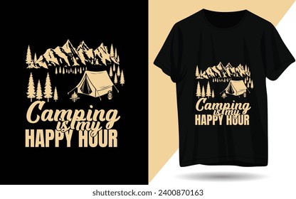 New Camping T-shirt Design Bundle 