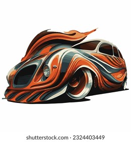 Nuevo coche en diseño artístico