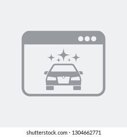 New car on browser page
