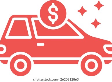 Neues Auto, Vektorsymbol. Kann für Druck-, Mobil- und Web-Anwendungen verwendet werden.