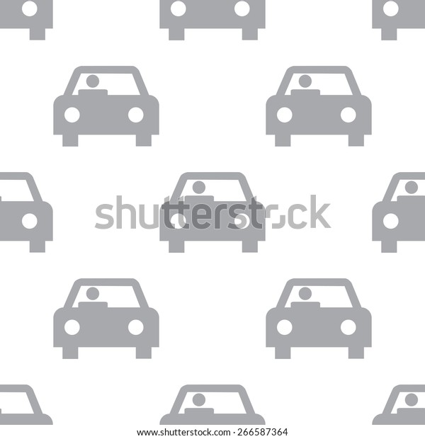 New Car White Black Seamless Pattern Stock Vector (Royalty Free ...