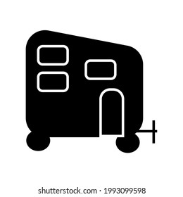 new caravan vector type icon
