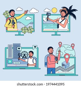 New career in the world of online communication is the creation video content channels of their own to gain a large audience to generate income, around the world travel channel