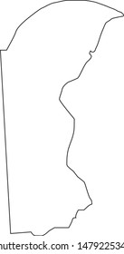 New Castle County Map In The State Of Delaware