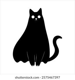 new cat ghost style silhouette design