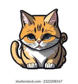 new cat sticker , cat sticker T-shirt , cat sticker 