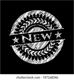 New with chalkboard texture