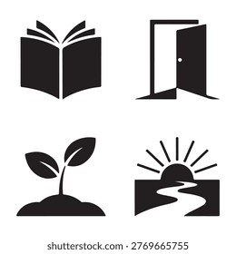 New chapter graphic icon representing mindset shift and progress