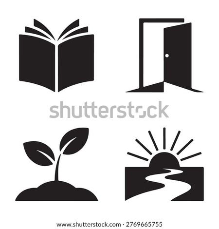 New chapter graphic icon representing mindset shift and progress