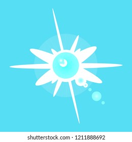 New charming magical abstract object glow splash motion.