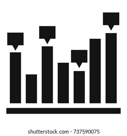 New chart icon. Simple illustration of new chart vector icon for any web design