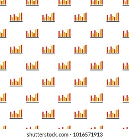 New chart pattern seamless in flat style for any design