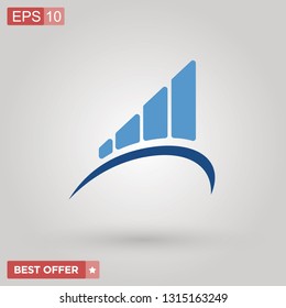 New Chart style creative Business and Finance Icon 