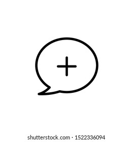 new chat icon. flat illustration of new chat vector icon. new chat sign symbol