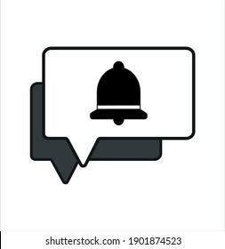 New chat notifications icon, vector.