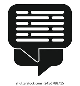 Neues Chat-Support-Symbol einfache Vektorgrafik. Hilfe. Social-Tech-Stimme