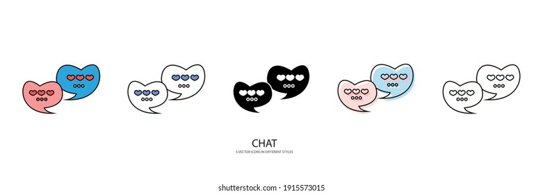 new chat vector type icon