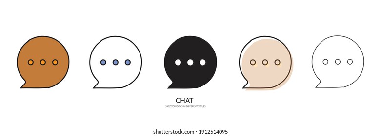 new chat vetor type icon