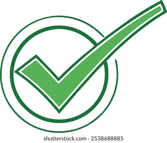 Novo Vetor ou ícone do logotipo da marca de seleção. Ilustração da caixa de seleção.