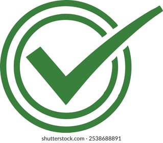 New Check mark logo vector or icon. Checkbox illustration.