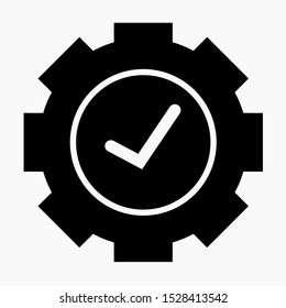 New check for technical solution assistance Commercial line vector icon for websites and mobile minimalistic flat design.