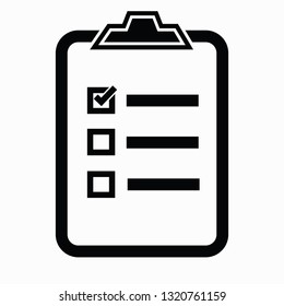 New checklist icon - select one position. Vector icon.