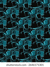 new chines style digital print pattern