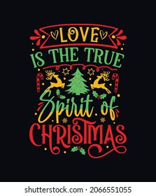 new Christmas black base design love is the true spirit of Christmas